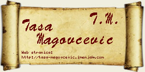 Tasa Magovčević vizit kartica
